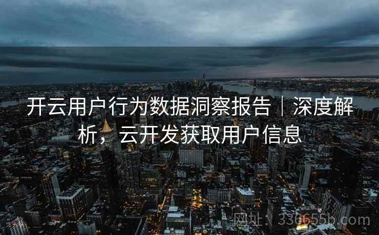 开云用户行为数据洞察报告|深度解析,云开发获取用户信息