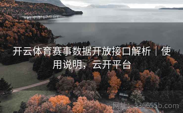 开云体育赛事数据开放接口解析|使用说明,云开平台