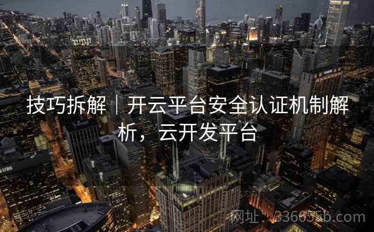 技巧拆解|开云平台安全认证机制解析,云开发平台